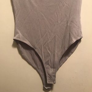 Gray t shirt body suit